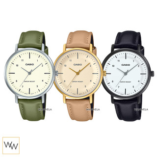 ของแท้ นาฬิกาข้อมือ Casio ผู้หญิง รุ่น LTP-VT03 (สายหนัง)