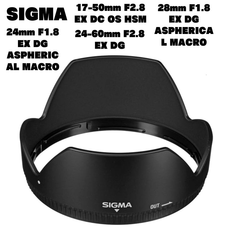 [ส่งตรงจากญี่ปุ่น] SIGMA Lens Hood LH825-03 รุ่นที่รองรับ:  17-50mm F2.8 EX DC OS HSM, 24-60mm F2.8 