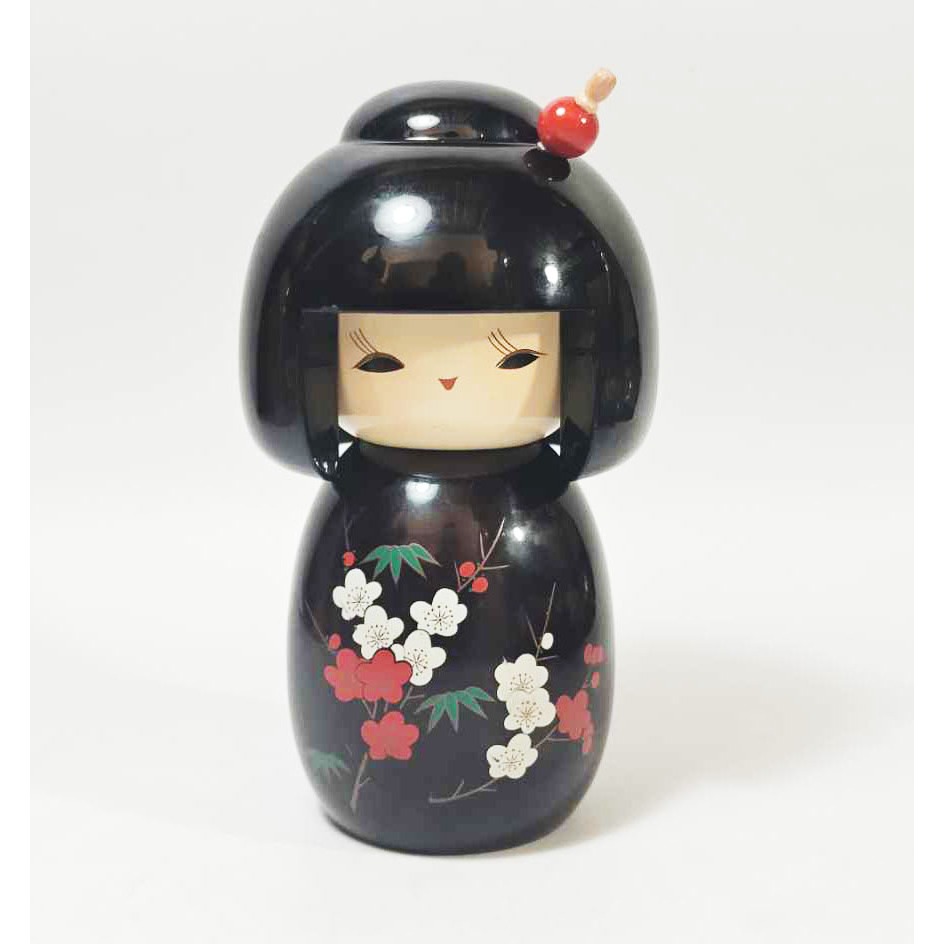 ตุ๊กตาไม้โคเคชิ  ลงรักญี่ปุ่น  Sosaku Kokeshi Yanagiyama Ryuzan lacquer Ware(Urushi)