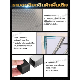 PERDKPAPA โต๊ะพับสแตนเลสโต๊ะพับอเนกประสงค์ ได้ ออกแบบพับการสนับสนุนรูป สามเหลี่ยมชั้นวางสแตนเลสทนต่อการเกิดสนิม