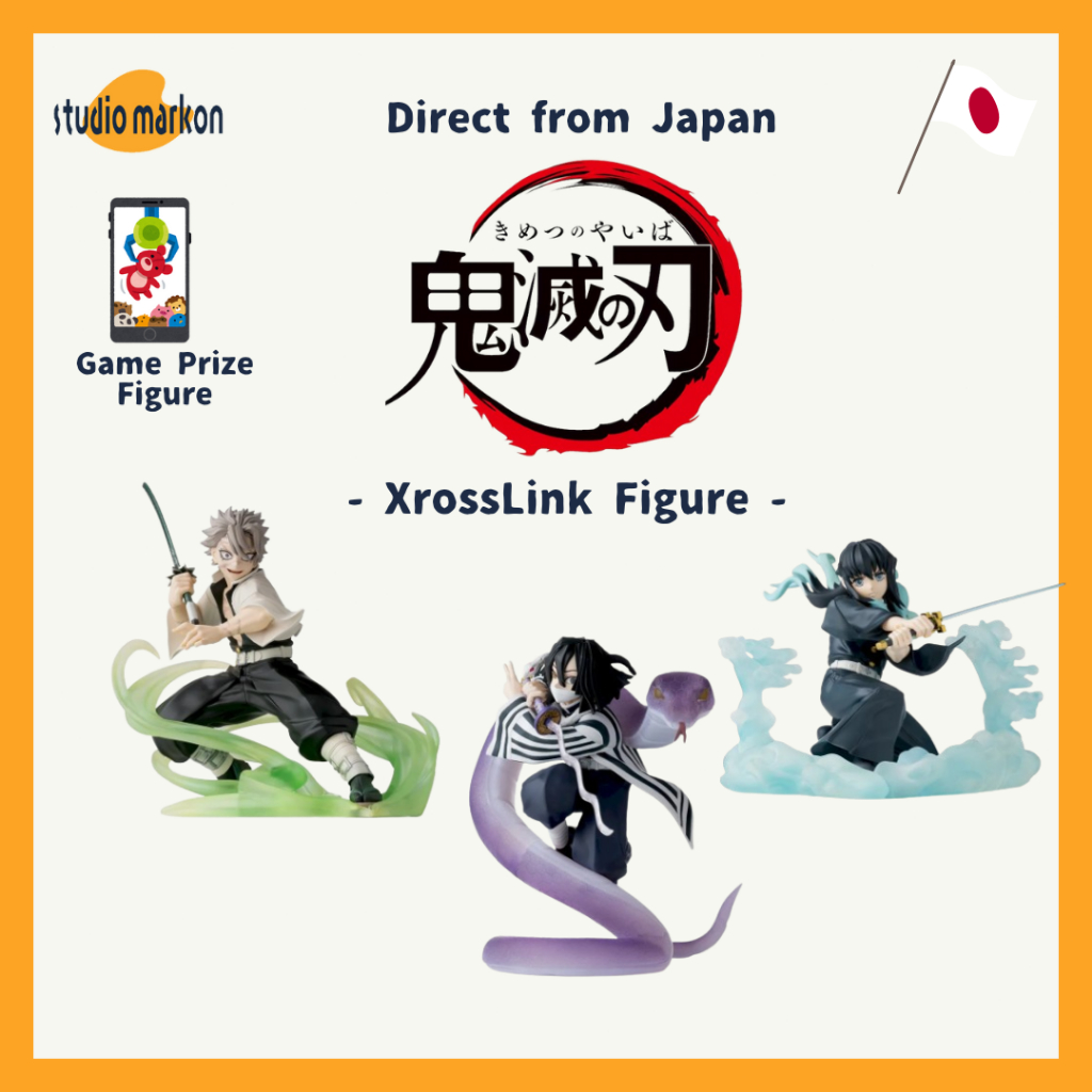 SEGA Demon slayer ""XrossLink Figure" Sanemi Shinazugawa / Obanai Iguro / Tokito Muichiro Figure 202