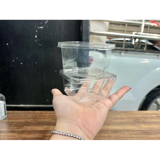 กล่องใส่ขนม กล่องเบเกอรี่ M020 ขนาด 7.4x7.4x4.5 ซม. (สูงรวมฝา) แพ็ค50ใบ