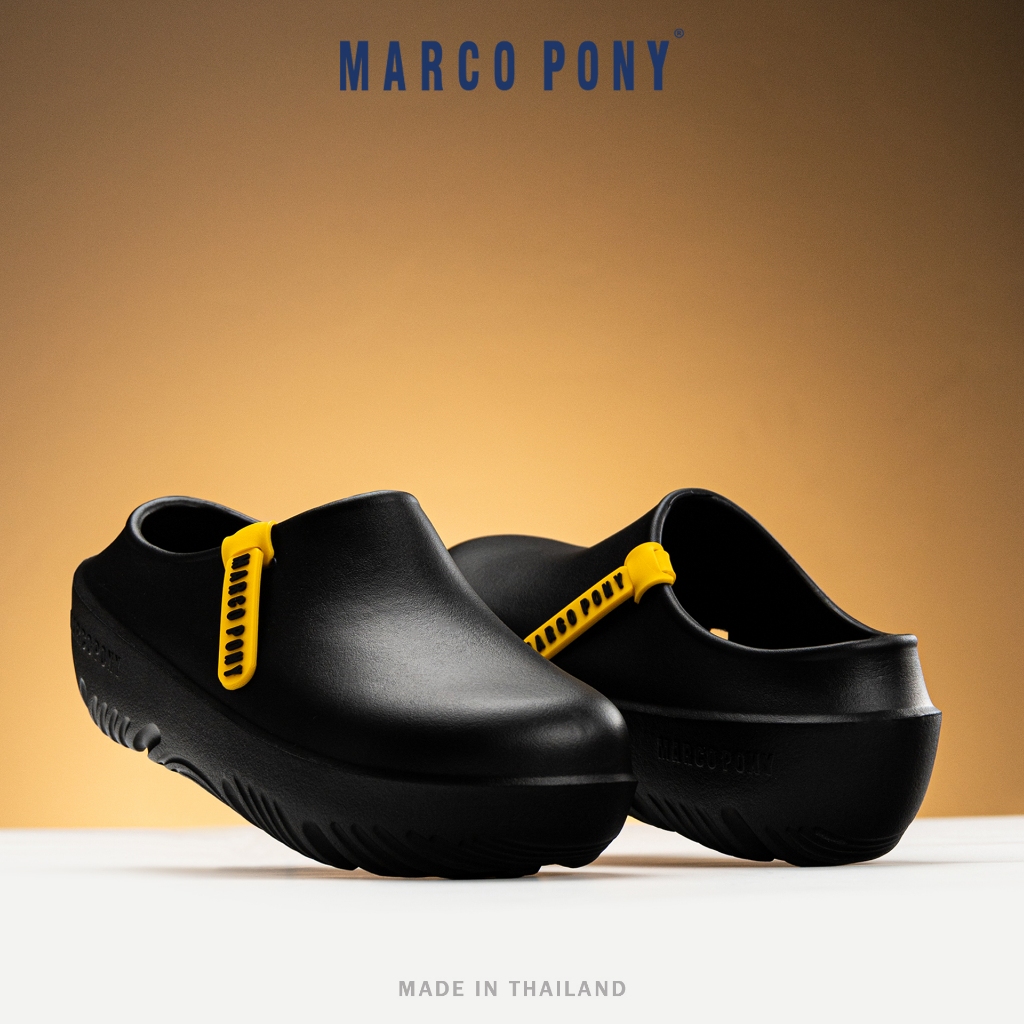 Marco Pony รองเท้าแตะ รองเท้าคัทชู ทรงมินิมอล กันน้ำกันลื่น แฟชั่นผู้หญิง EVA น้