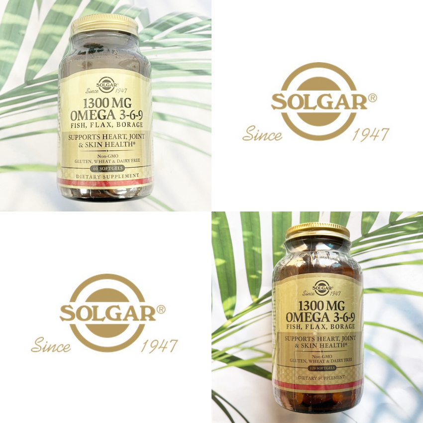 โอเมก้า 3 Omega 3-6-9, 1300 mg 60 or 120 Softgels (Solgar®) โอเมก้า3 Omega 3 Omega-3