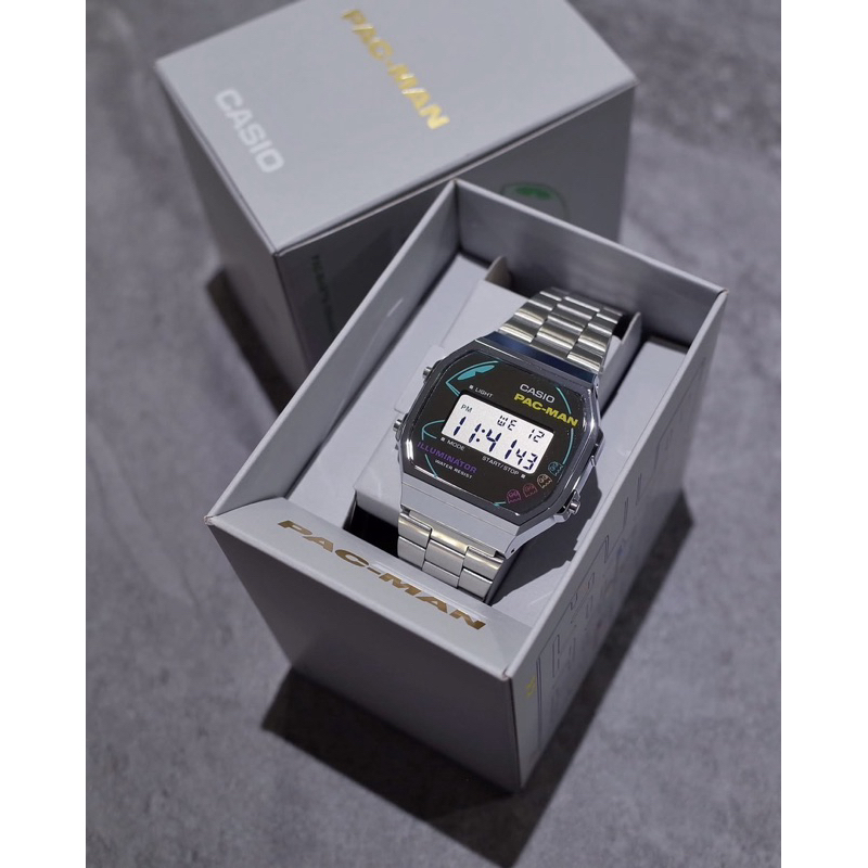 [มีสินค้าพร้อมจัดส่ง] CASIO PAC-MAN A168WEPC-7A, A168WEPC-7, A168WEPC