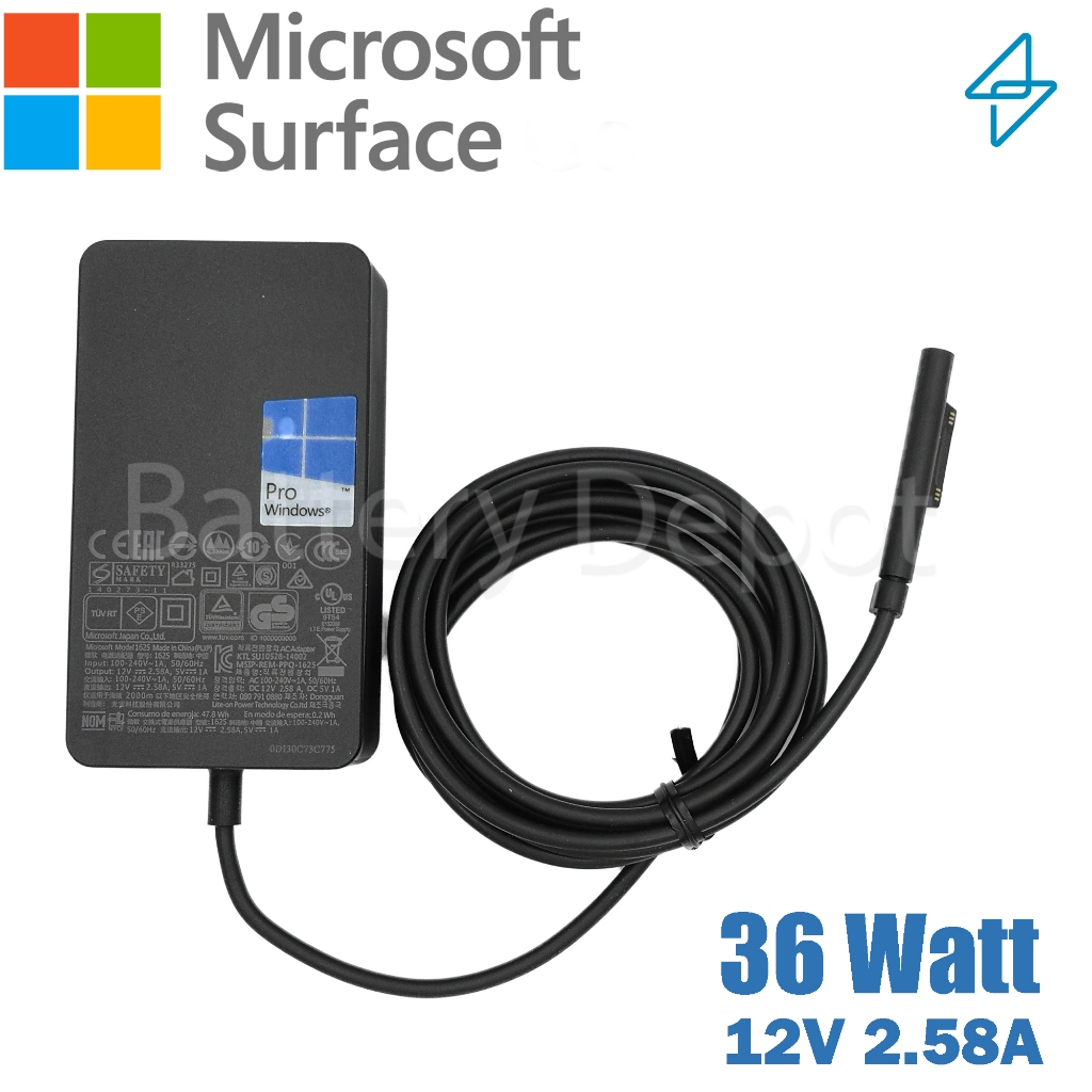 Microsoft Surface Adapter ของแท้ สำหรับ Surface Pro 3 / Pro 4 ค่าไฟ 36W 12V 2.58A สายชาร์จ Surface Power Adapter