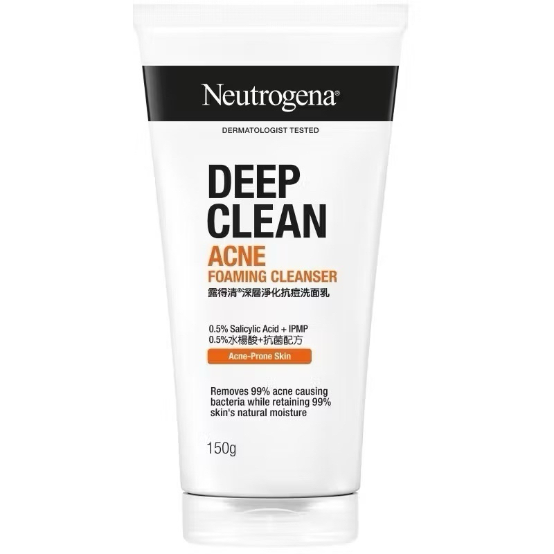 [โฟมล้างหน้าสูตรสิว] ขนาด 150 กรัมNEUTROGENA นูโทรจีนาโฟมล้างหน้าดีพคลีนแอคเน่