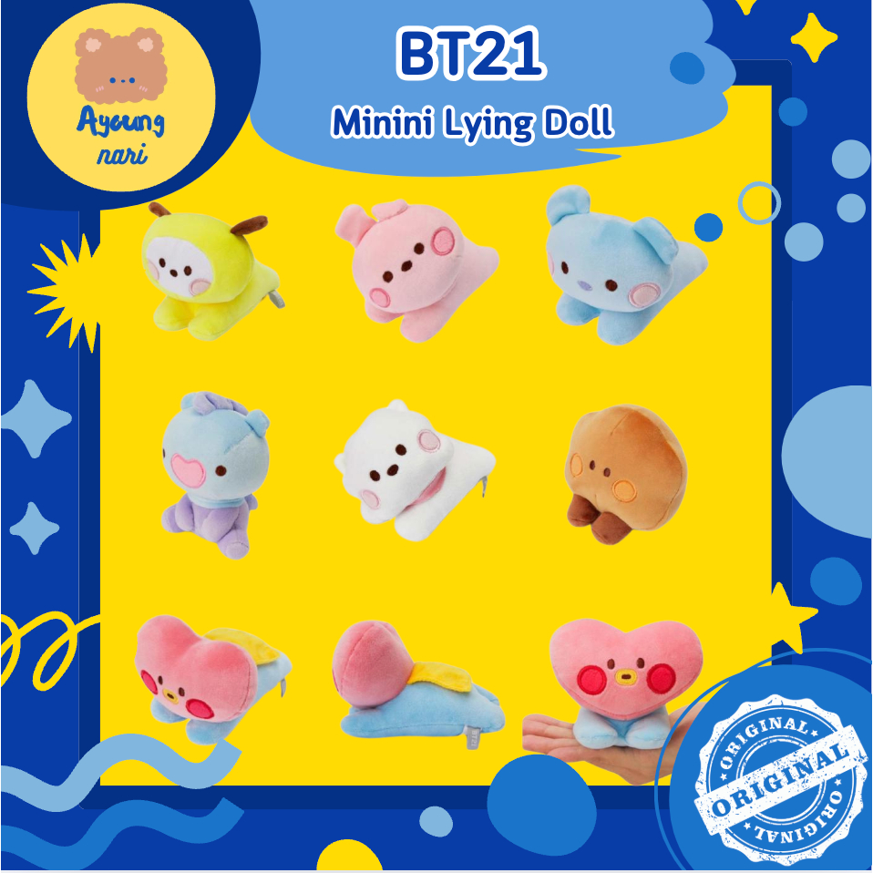 [BT21] พร้อมส่ง ตุ๊กตา BT21 minini Lying Doll