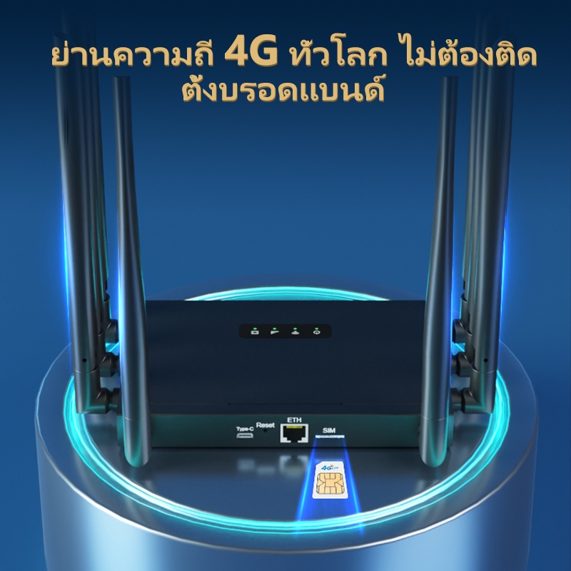 9900Mbps เราเตอร์ใส่ซิม 8 เสาอากาศ Router wifi 5G รองรับ AIS/True/TOT และทุกซิมการ์ด จัดส่งจากไทย ราคา ถูกที่สุด ดีลบีเคเค แกลเลอรีภาพที่ 8