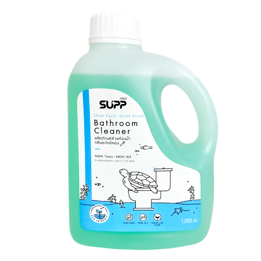 SUPP ทรัพย์ ผลิตภัณฑ์ล้างห้องน้ำ กลิ่นตะไคร้หอม (Refill / Bottle) Bathroom Cleaner Lemongrass Scent (700ml / 1000ml)