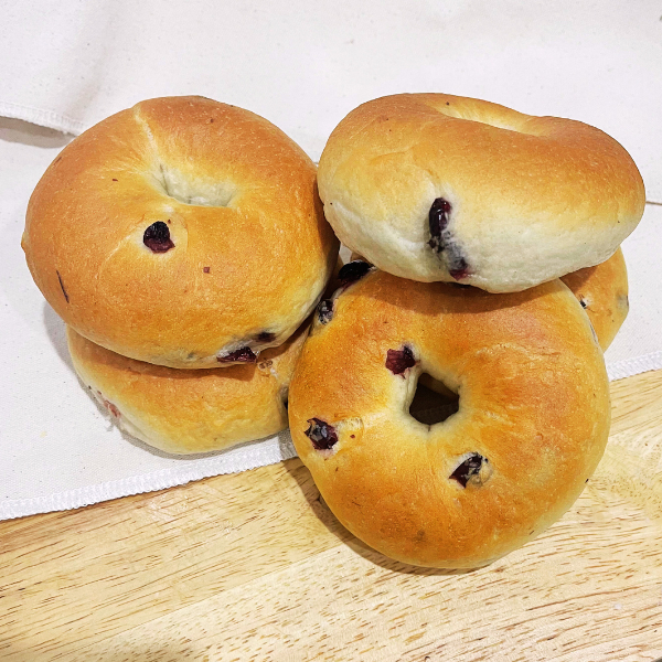 Canberry Bagel ขนมปังเบเกิล Homemade Bagel เนื้อหนึบ 5 ชิ้น ทำใหม่ทุกออเดอร์ พร้อมส่งทุกวัน