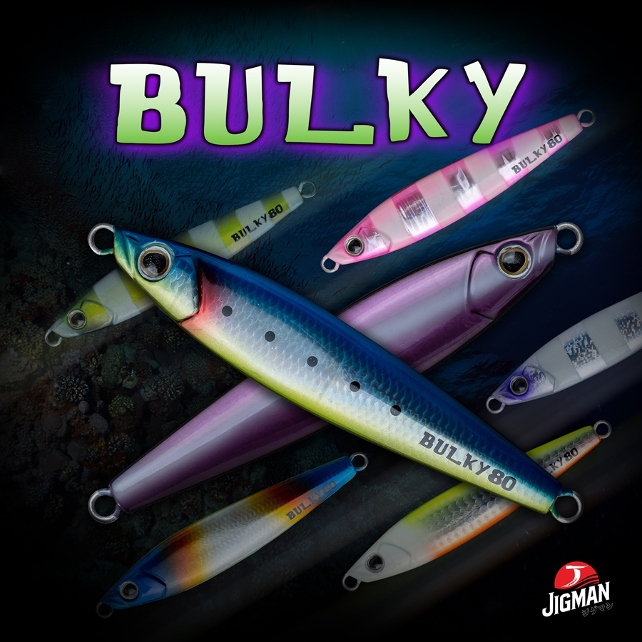 JIGMAN " BULKY " 40g 60g 80g   *** เหยื่อจิ๊ก จิ๊กแมน บัคกี้ JAPAN QUALITY 100% ***