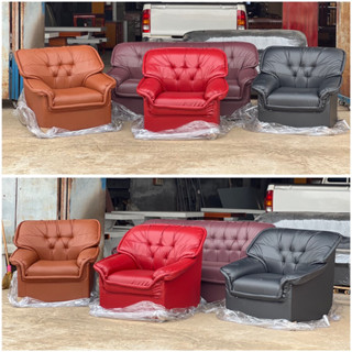 โซฟาเดี่ยว 1 ที่นั่ง/3ที่นั่งหนังPDหนา ราคาถูก หลากสีให้ลูกค…