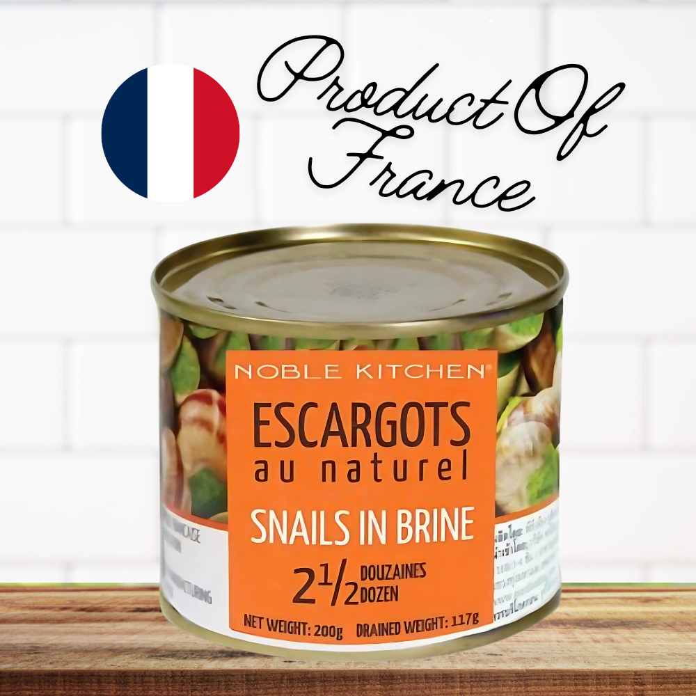 Escargots Snails in Natural Brine 200g - โนเบิลคิทเช่น หอยทากเอสคาร์โกต์ในน้ำเกลือธรรมชาติ 200 กรัม