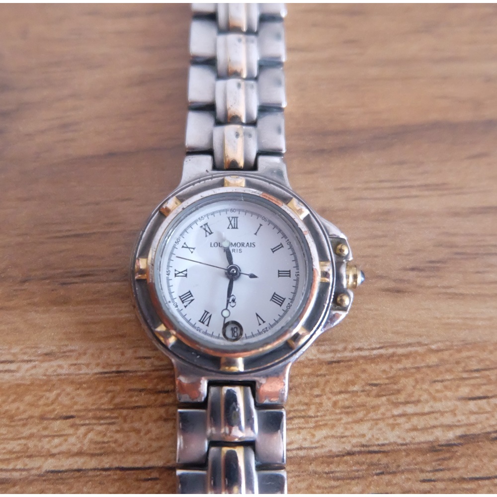 นาฬิกา Louis Morais 23k Lady Watch Size 26mm. สีเงิน