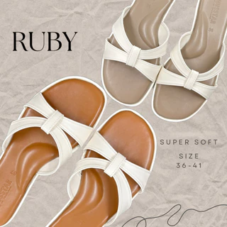 🌟🧚‍♀️รุ่นRUBY🌞🧚รองเท้าแตะพื้นนุ่มหนังนิ่มมากๆ งานแฮมเม้ดของโรงงานไทย🇹🇭พร้อมส่ง3สีไซส์36-41