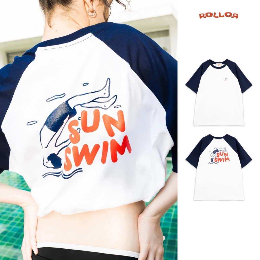 ROLLOR - เสื้อยืด Oversize รุ่น SUNSWIM TEE