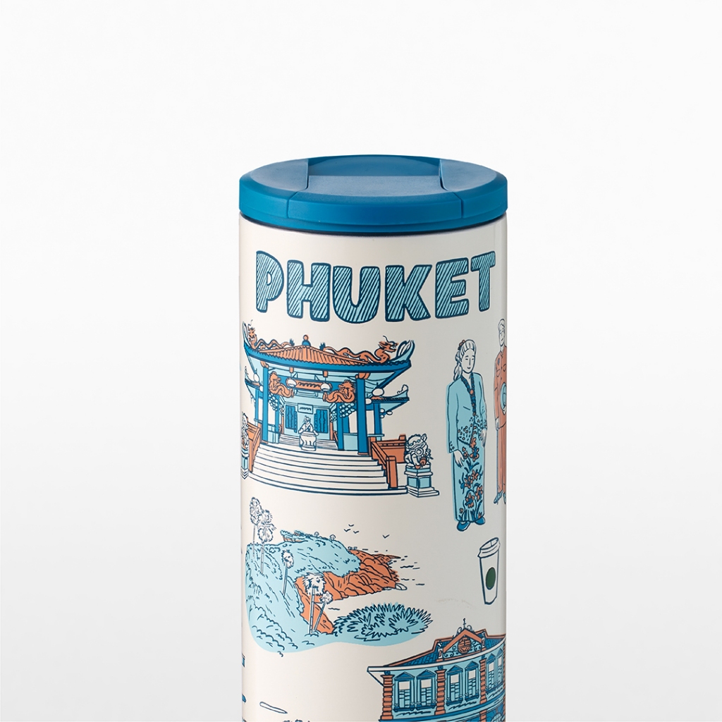 Starbucks Stainless Steel Phuket Been There Tumbler 16oz. ทัมเบลอร์สตาร์บัคส์สแตนเลสสตีล ขนาด 16ออนซ์ A11163924 - รูปที่ 2