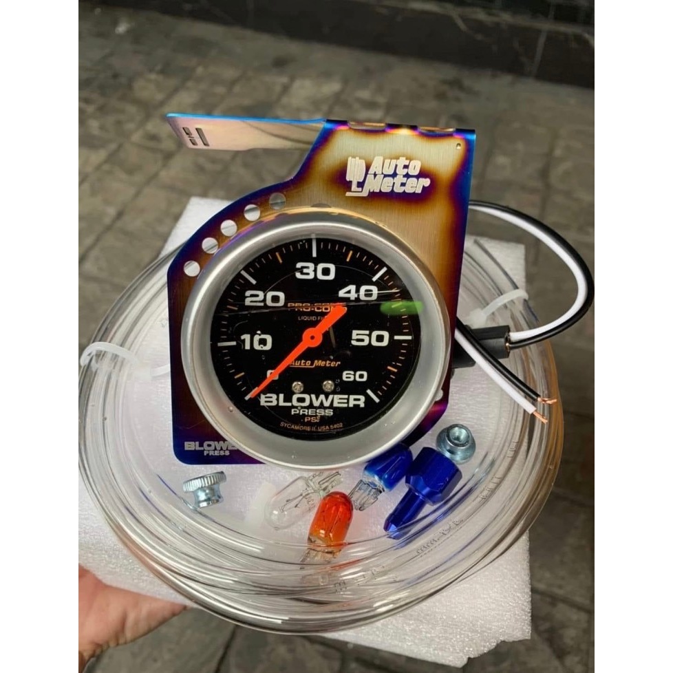 ขาตั้ง วัดบูส autometer สีไทเทเนี่ยม-ดำ ใบไม้ ไทเท ขาท้ายราง ความกว้าง กดเลือกสี แบบ