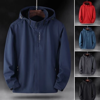 เสื้อแขนยาว Men Jacket เสื้อแจ็คเก็ตผู้ชายกันลม สำหรับเดินป่า น้ำหนักเบา ระบายอากาศดีเยี่ยมCOD