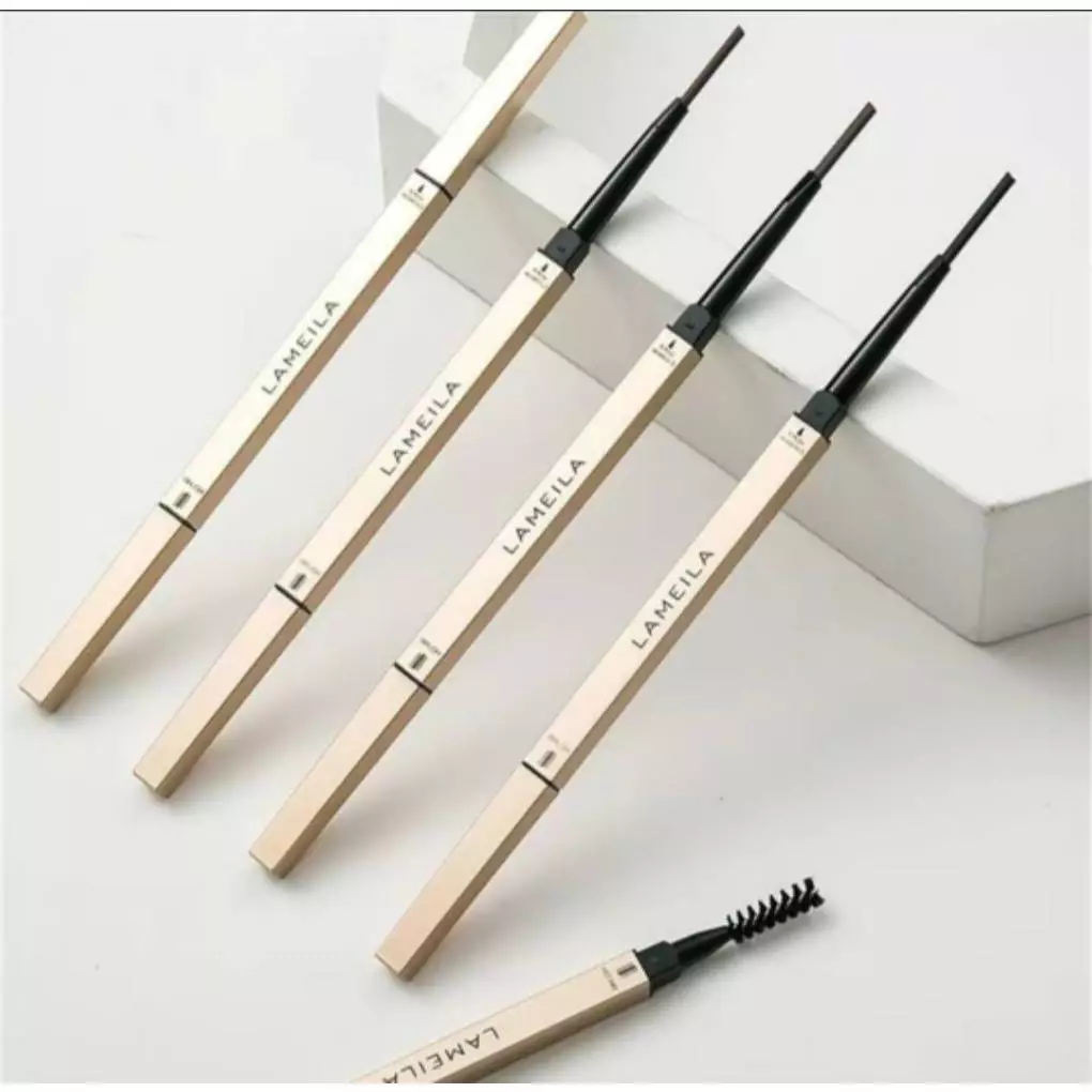 ไม่มีกล่อง ยี่ห้อLAMEILA  แท่งสีทอง  ดินสอเขียนคิ้ว กันน้ำ 2 in 1 มีแปรงปัดคิ้วในตัว 5 สี thumbnail 5