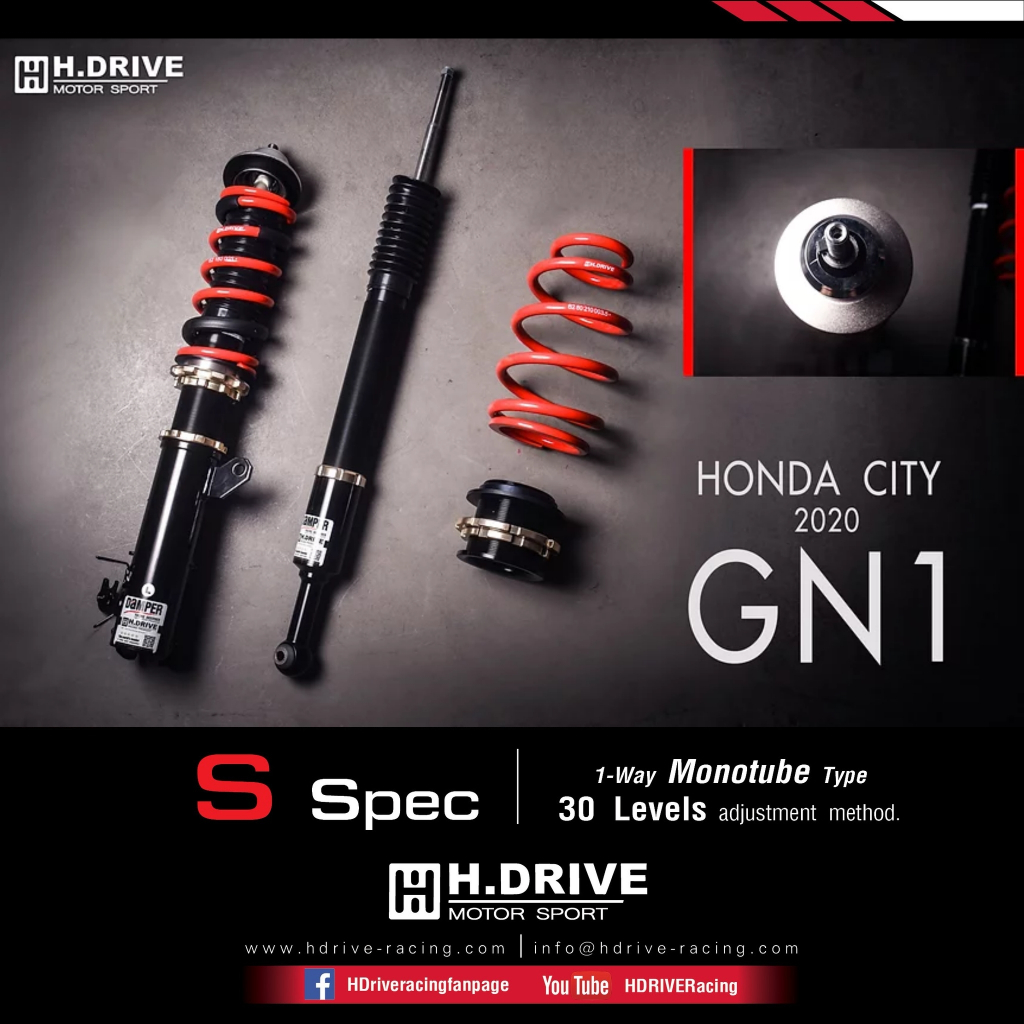 โช้คอัพ H.DRIVE S.spec - City 2020 GN1