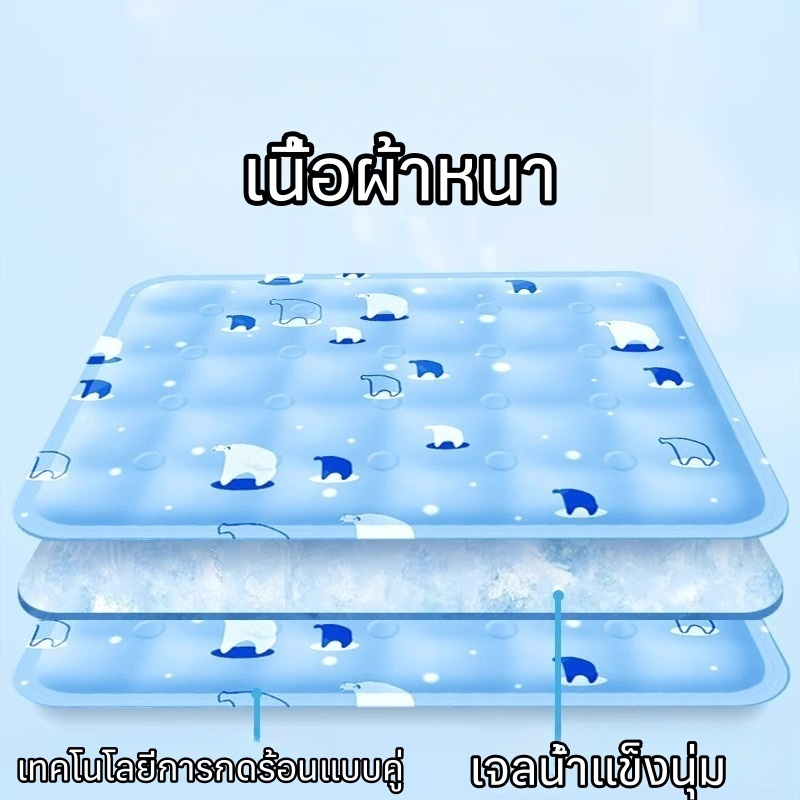 ผู้ใหญ่ อเนกประสงค์ ที่นอนเจลเย็น แผ่นเจลเย็น เบาะนอนเย็น ใช้หลังจากเติมน้ำแล้ว ที่นอนสัตว์เลี้ยง แผ่นเจลเย็นแมวสุนัข