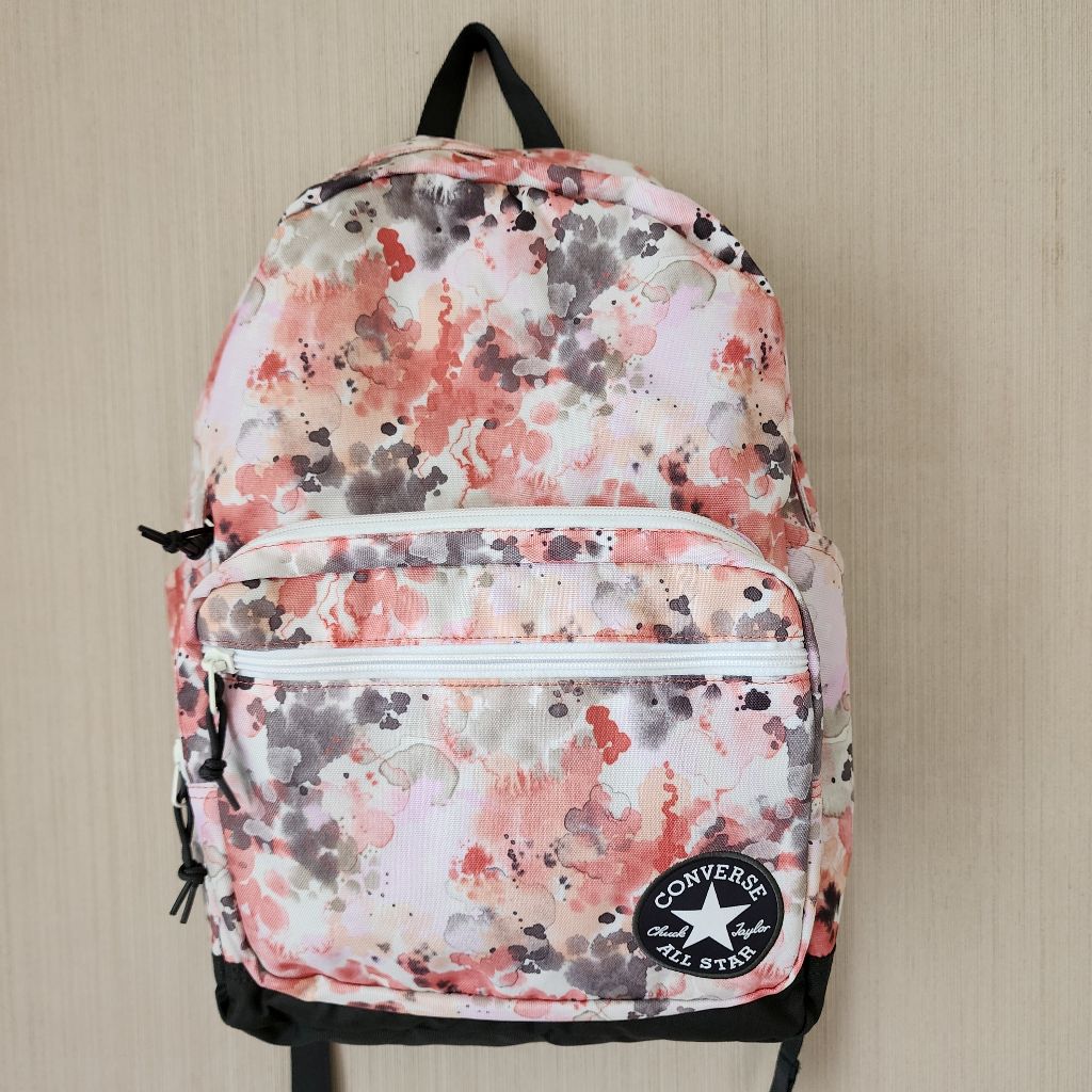 Converse กระเป๋า รุ่น GO 2 Pattern Backpack Recycle สีชมพู