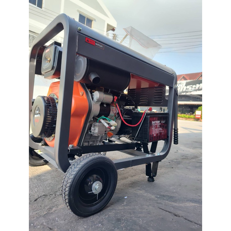 เครื่องปั่นไฟดีเซล/เครื่องปั่นไฟชาร์จโดรนยี่ห้อMonta รุ่นMT8GF-ME-F3 กำลังไฟสูงสุด8KW.15HP531CC.ระบบ