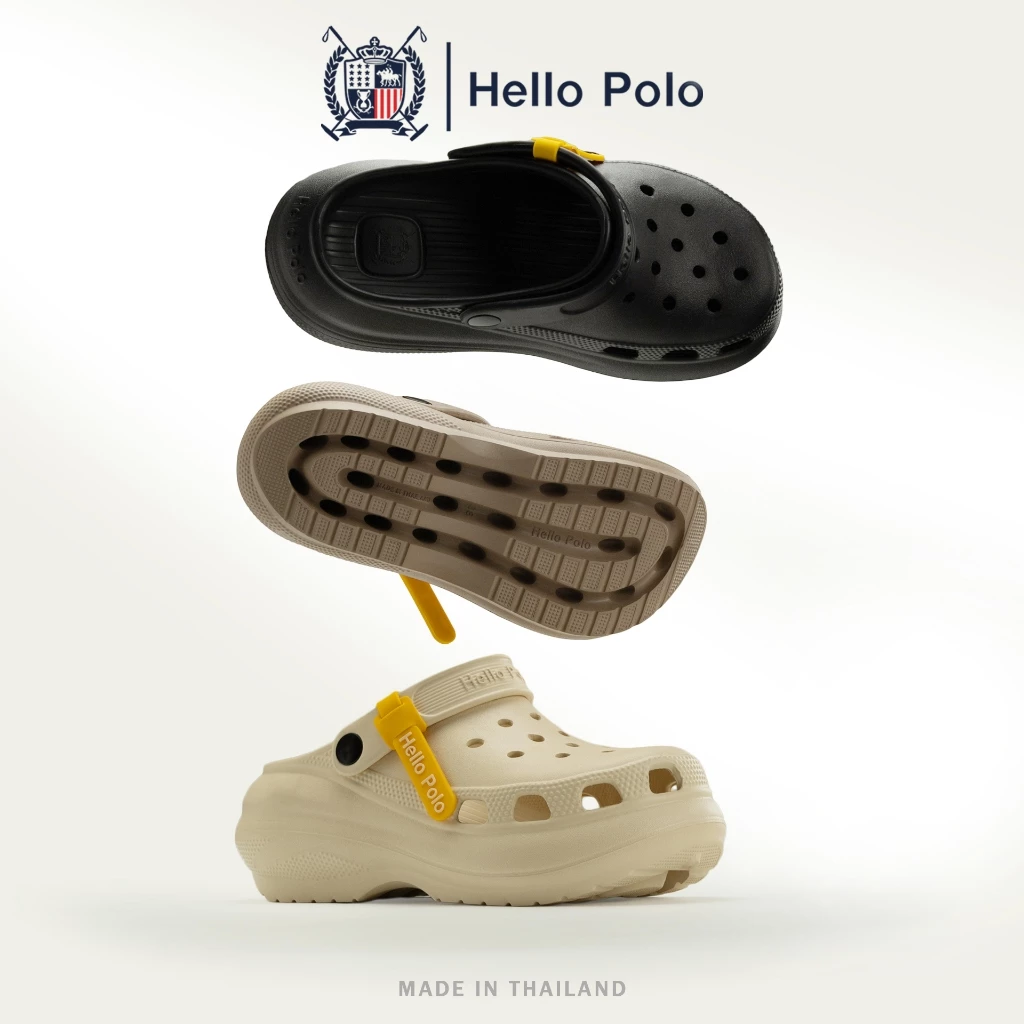 รองเท้าแตะมีรู ส้นตึก Hello Polo รุ่น HP8052 thumbnail 3