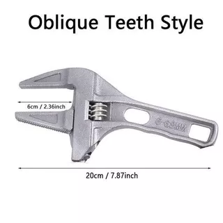 NC Hardware Adjustable Wrench ประแจแอล ประแจเลื่อนปากกว้างขนาด 6-68mm ประแจขันใต้อ่าง สายน้ำดี ใต้ซิงค์ ประแจอเนกประสงค์