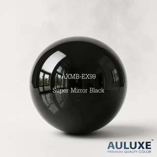 ผงสีพาวเดอร์โค้ท Super Mirror Black (Hi-Gloss) สีดำเงากระจก (ไฮกลอส) แบ่งขาย 1 กก. สำหรับงานพ่นเคลือบโลหะ