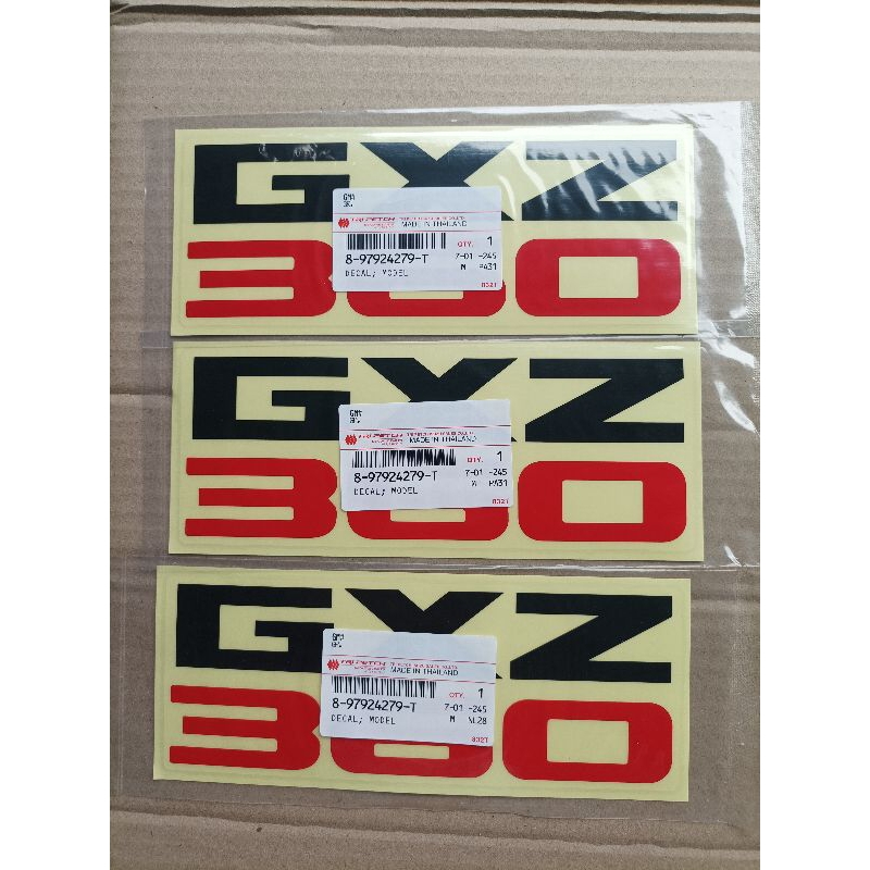 สติกเกอร์ GXZ360  แท้ห้าง ราคาต่อ แผ่น
