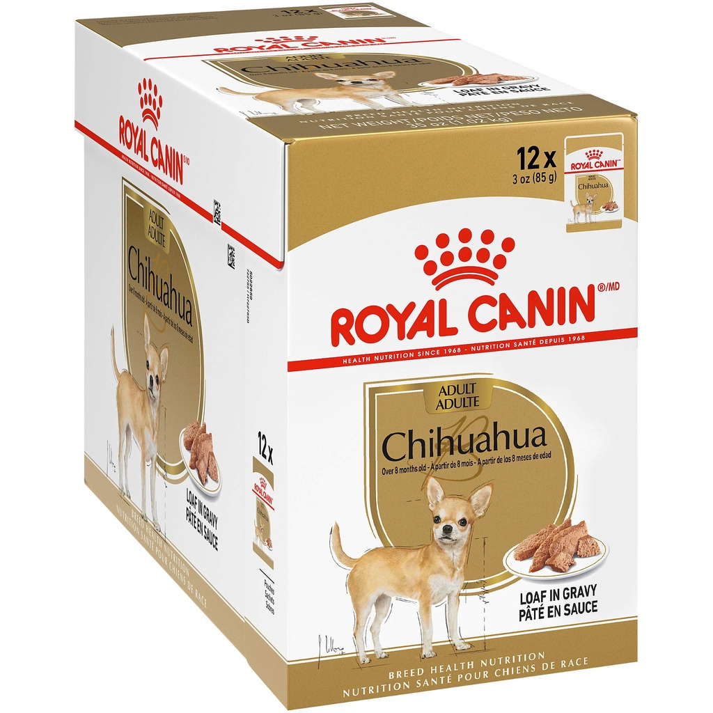 Royal Canin Chihuahua Loaf Dog Pouch 12 ซอง รอยัลคานิน อาหารเปียกสุนัขโต ชิวาวา