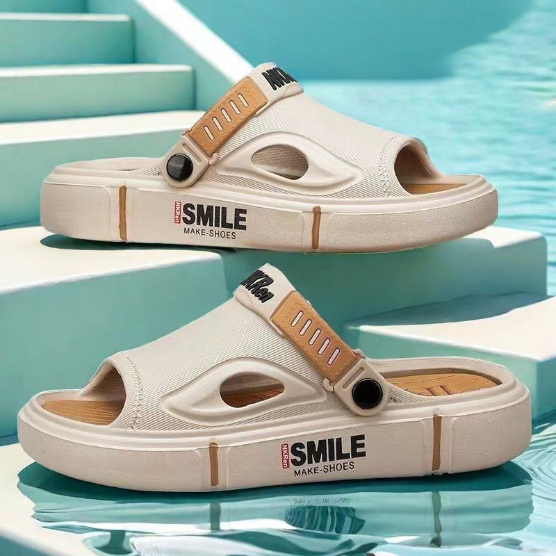 LGShoes สินค้าคุณภาพดี รองเท้าแตะผู้ชาย สีสวยแมทช์ง่ายมาก ใส่ได้ทุกวันไม่มีเบื่อ วัสดุยางอย่างดี ทำความสะอาดง่ายด้วยน๊า