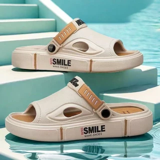 LGShoes สินค้าคุณภาพดี รองเท้าแตะผู้ชาย สีสวยแมทช์ง่ายมาก ใส่ได้ทุกวันไม่มีเบื่อ วัสดุยางอย่างดี ทำความสะอาดง่ายด้วยน๊า
