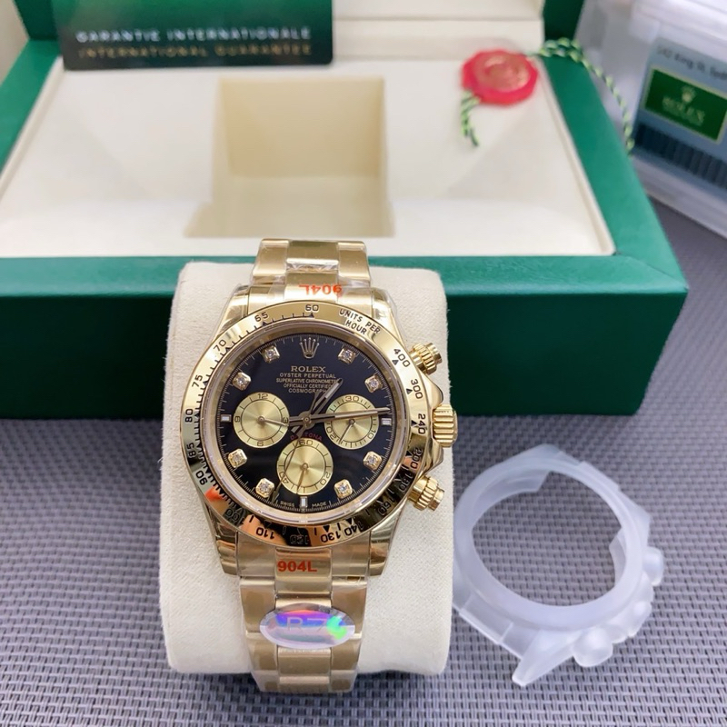 นาฬิกาข้อมือผู้ชาย Rolex Daytona CC 40mm. gold R7 Factory