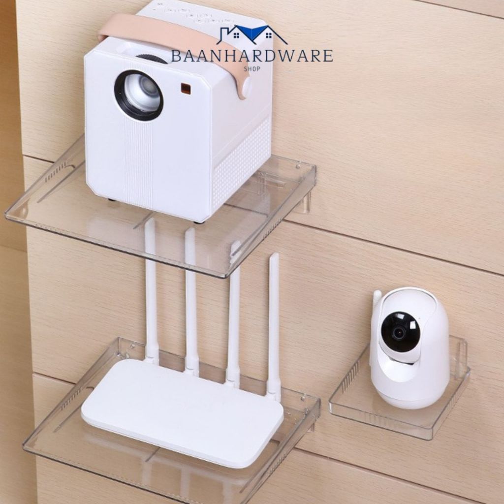 BAANHARDWARE ชั้นตั้งกล้องวงจรปิด โปรเจคเตอร์ ไม่ต้องเจาะผนัง สําหรับบ้าน LG-S019