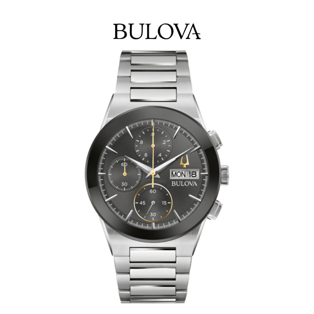 BULOVA 96C149 Men's Modern Millennia Chronograph Watch Quartz ( นาฬิกาผู้ชายระบบถ่าน )