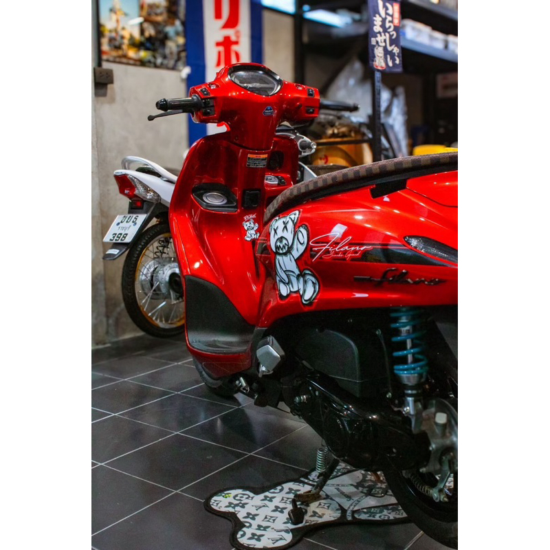 Hinsticker สติ๊กเกอร์แกรนด์ ฟีราโน่. ลายหมี สำหรับรถสีแดง - รูปที่ 5