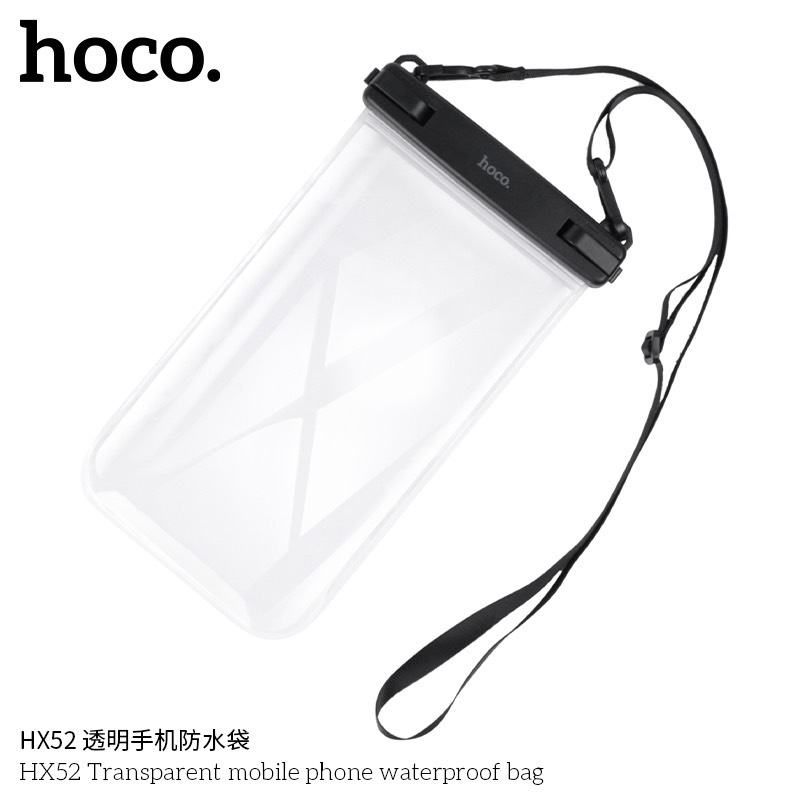 Hoco HX52 ซองมือถือกันน้ำ สำหรับมือถือขนาดสูงสุด 7.2 นิ้ว รองรับทัชสกีน กันน้ำ IPX8 สายปรับระดับได้ ถุงกันน้ำ เคสกันน้ำ - รูปที่ 3