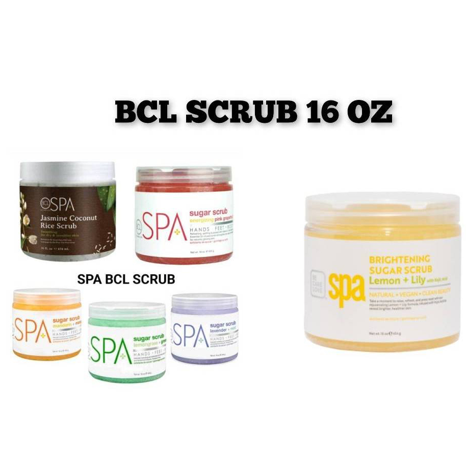 แยกขาย Sugar Scrub BCL Spa 16oz. 5 กลิ่น สครับน้ำตาลขัดผิว สำหรับทำสปา ของแท้นำเข้าจากUSA.🇺🇸พร้อมส่ง