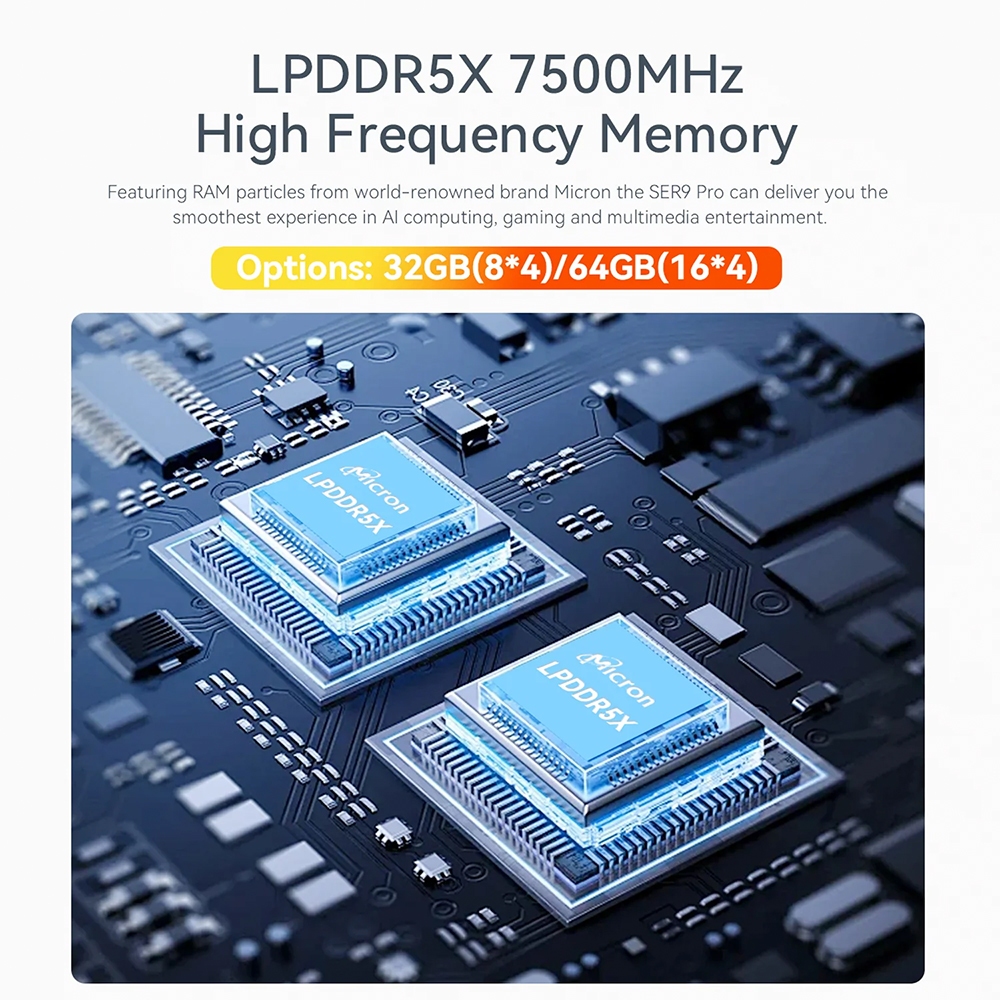 [Official ศูนย์ไทย] Beelink SER9 Pro ล่าสุด AMD Ryzen™ AI 9 HX 370 MINI PC 12 Zen5 CPU cores ความจุ RAM 32GB ROM 1TB ราคา ถูกที่สุด ดีลบีเคเค แกลเลอรีภาพที่ 5