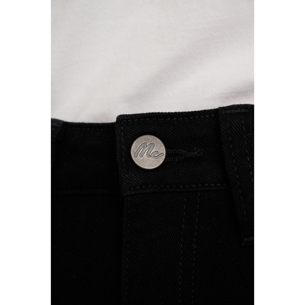 McJeans กางเกงยีนส์ผู้หญิงขาตรง เอวกลาง สีดำฟอกเข้ม MFIP230 - รูปที่ 3