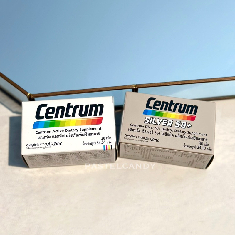SALE🔥แท้💯% ฉลากไทย CENTRUM ACTIVE DIETARY SUPPLEMENT/SILVER 50+ HOLISTIC เซนทรัม ซิลเวอร์ ผลิตภัณฑ์เสริมอาหาร วิตามินรวม