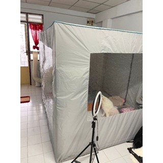 มุ้งแอร์สีเทาตามแบบจากแอปสีดำ