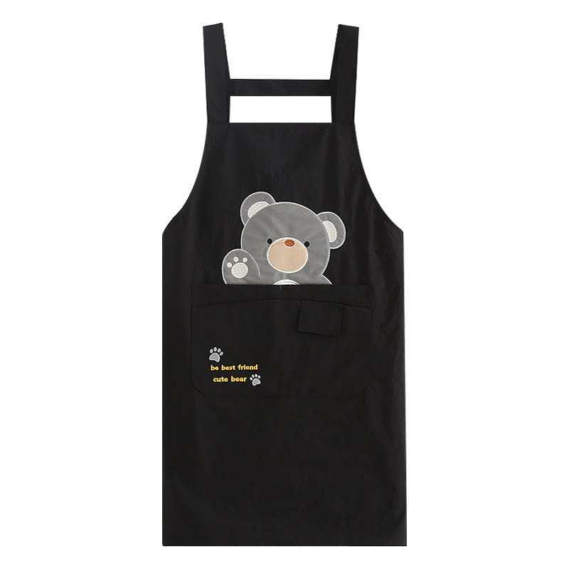 ผ้ากันเปื้อน เสื้อกันเปื้อน พร้อมส่งในไทยราคาถูกคุณภาพดี กันน้ำได้ คนอ้วนใส่ได้ กันเปื้อนสวยๆน่ารัก แบบแขนยาวน่ารักหลายส - รูปที่ 3