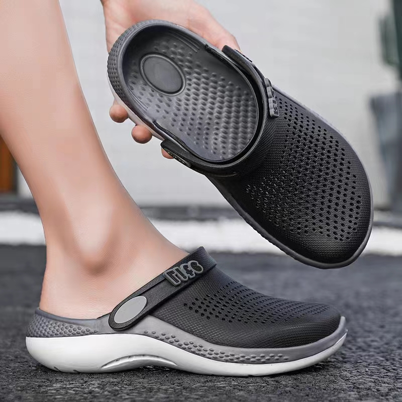 「จัดส่งในกรุงเทพฯ」Crocs LiteRide 360 ความเร็วแห้งระบายอากาศผู้ชายและผู้หญิงรองเท้าแตะชายหาด/แจกตัวติดรองเท้า