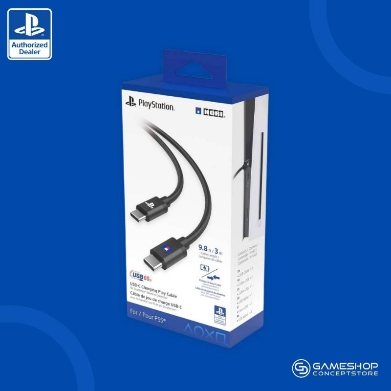 [ศูนย์ไทย] Hori : USB-C Charging Play Cable for DualSense Wireless Controller ประกันศูนย์ไทย