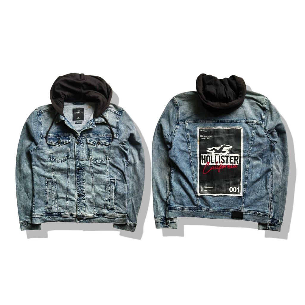 Hollister Hooded Denim Jacket รอบอก 44”